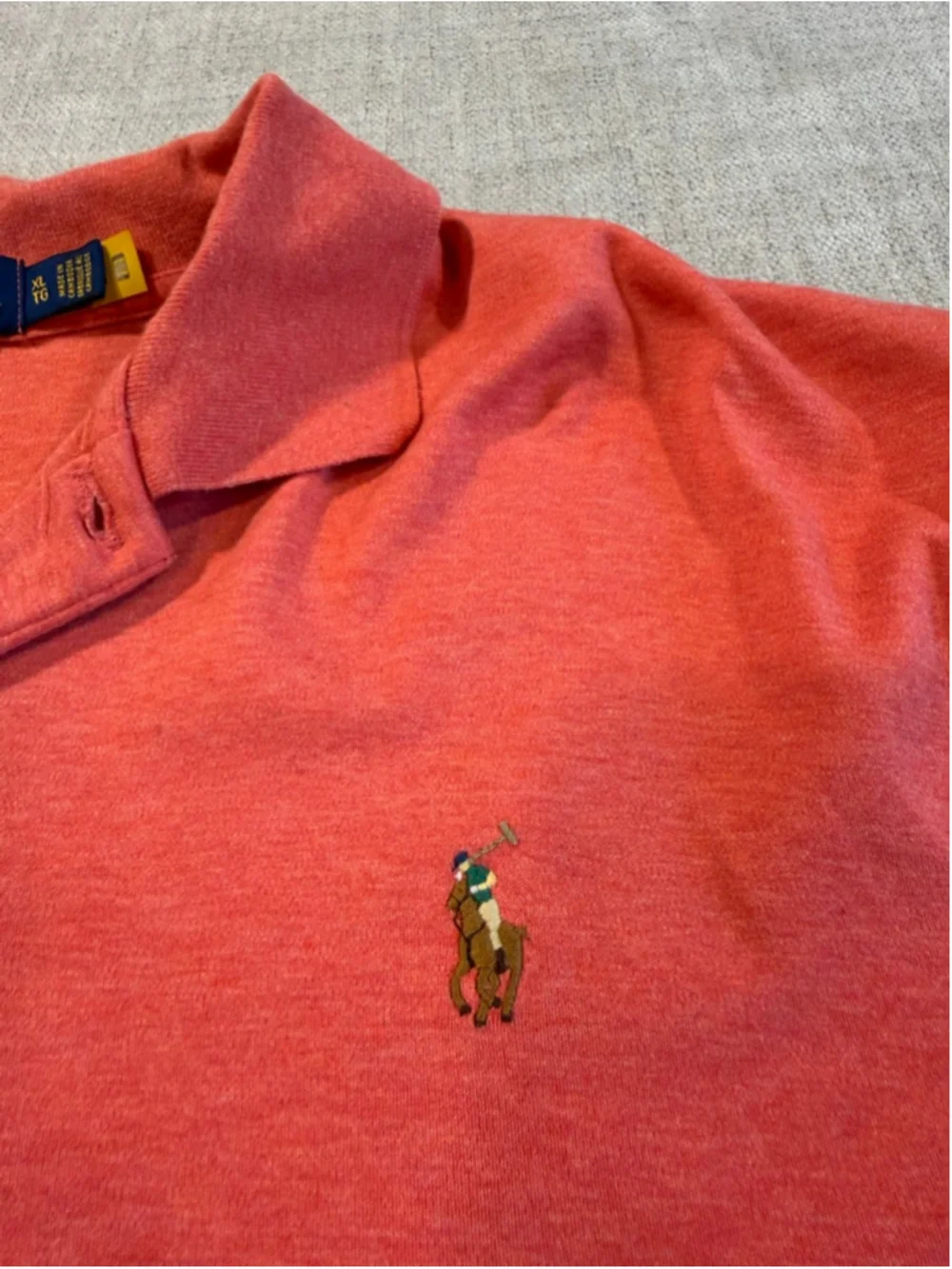 Polo Ralph lauren Soft Cotton Polo Shirt Highland Rose Heather men’s XL